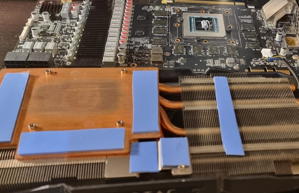GTX1080ti heatpad changes