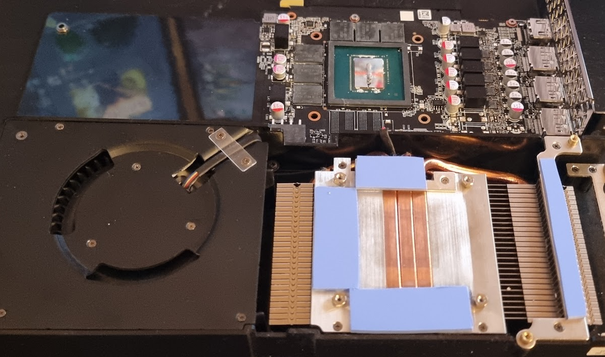 RTX3060 heatpad changes