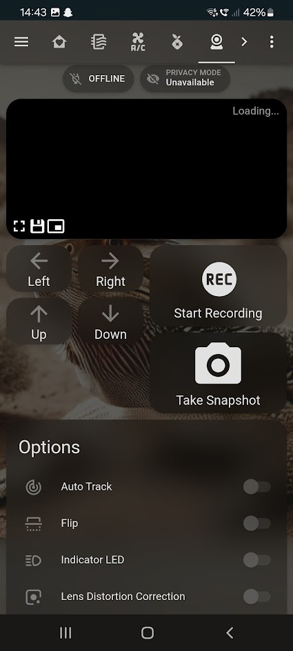 Home Assistant IP camera device integration
